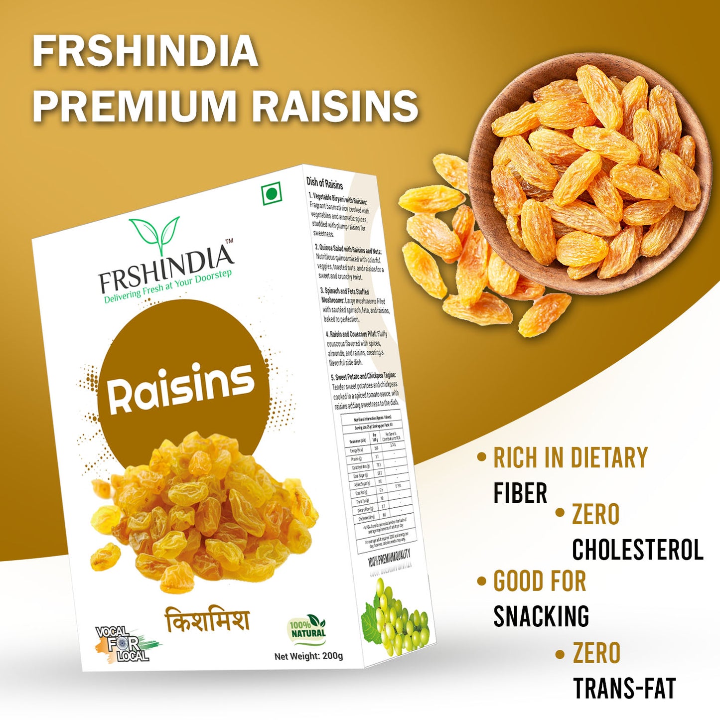 Premium Raisins 200 gm
