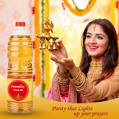 FRSHINDIA Divine Glow Pooja Oil (1 Ltr.)