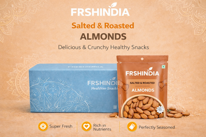 FRSHINDIA Salted & Roasted Almonds MRP 20 (pack of 10)